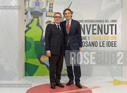 Torino, 16.05.13, Salone Internazionale del Libro 2013 - nella foto: Michele Coppola e Mario Caligiuri ©Alberto Ramella/Rosebud2
