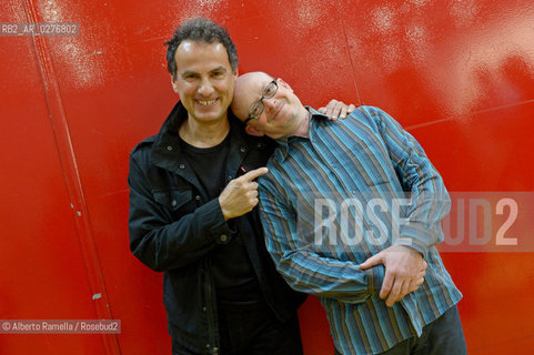 19.05.13 Torino, Salone Internazionale del Libro 2013 - nella foto: Andrea De Carlo e Timur Vermes ©Alberto Ramella/Rosebud2