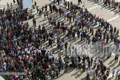 07/05/14, Torino, Lingotto Fiere, Salone del Libro 2014. nella foto: code allingresso ©Alberto Ramella/Rosebud2