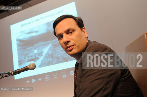 08/05/14, Torino, Lingotto Fiere, Salone del Libro 2014, I believe in a promused land, nella foto: Andrea Monda ©Alberto Ramella/Rosebud2