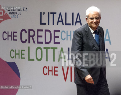 CAMPO, 30.10.15, Torino, Lingotto Fiere, Assemblea Anci, visita del presidente della Repubblica Sergio Mattarella ©Alberto Ramella/Rosebud2