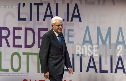 CAMPO, 30.10.15, Torino, Lingotto Fiere, Assemblea Anci, visita del presidente della Repubblica Sergio Mattarella ©Alberto Ramella/Rosebud2