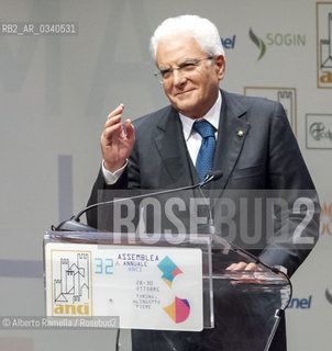 CAMPO, 30.10.15, Torino, Lingotto Fiere, Assemblea Anci, visita del presidente della Repubblica Sergio Mattarella ©Alberto Ramella/Rosebud2