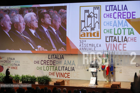 30/10/2015 Torino, cerimonia di chiusura della 32a assemblea ANCI, nella foto Piero Fassino ©Alberto Ramella/Rosebud2