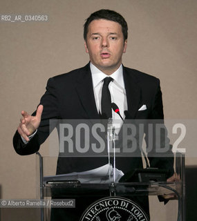 18.02.15, Torino, Politecnico, Matteo Renzi interviene allinaugurazione dellAnno Accademico 2014-15 ©Alberto Ramella/Rosebud2