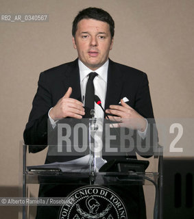 18.02.15, Torino, Politecnico, Matteo Renzi interviene allinaugurazione dellAnno Accademico 2014-15 ©Alberto Ramella/Rosebud2