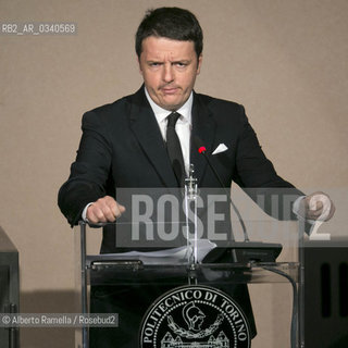 18.02.15, Torino, Politecnico, Matteo Renzi interviene allinaugurazione dellAnno Accademico 2014-15 ©Alberto Ramella/Rosebud2