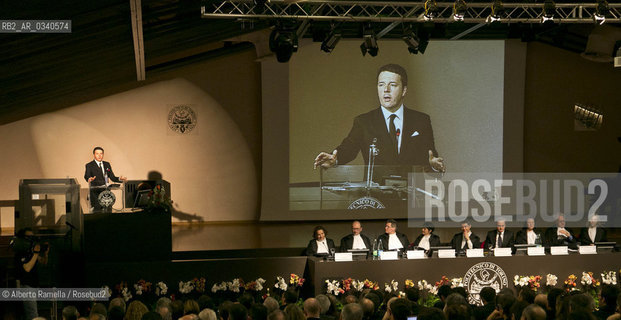 18.02.15, Torino, Politecnico, Matteo Renzi interviene allinaugurazione dellAnno Accademico 2014-15 ©Alberto Ramella/Rosebud2