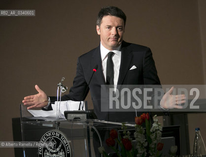 18.02.15, Torino, Politecnico, Matteo Renzi interviene allinaugurazione dellAnno Accademico 2014-15 ©Alberto Ramella/Rosebud2