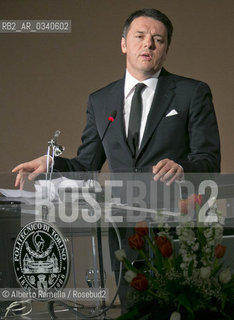 18.02.15, Torino, Politecnico, Matteo Renzi interviene allinaugurazione dellAnno Accademico 2014-15 ©Alberto Ramella/Rosebud2