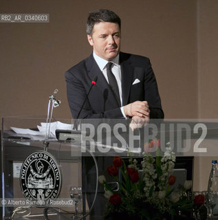 18.02.15, Torino, Politecnico, Matteo Renzi interviene allinaugurazione dellAnno Accademico 2014-15 ©Alberto Ramella/Rosebud2