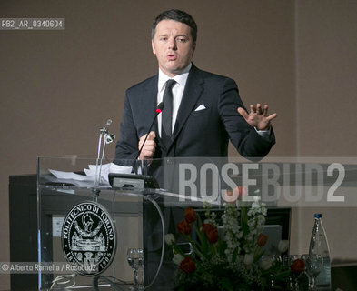 18.02.15, Torino, Politecnico, Matteo Renzi interviene allinaugurazione dellAnno Accademico 2014-15 ©Alberto Ramella/Rosebud2