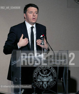 18.02.15, Torino, Politecnico, Matteo Renzi interviene allinaugurazione dellAnno Accademico 2014-15 ©Alberto Ramella/Rosebud2