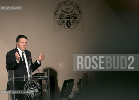 18.02.15, Torino, Politecnico, Matteo Renzi interviene allinaugurazione dellAnno Accademico 2014-15 ©Alberto Ramella/Rosebud2