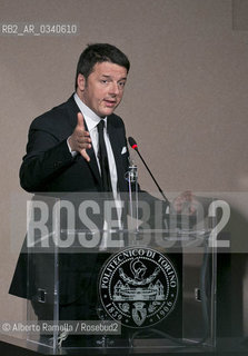 18.02.15, Torino, Politecnico, Matteo Renzi interviene allinaugurazione dellAnno Accademico 2014-15 ©Alberto Ramella/Rosebud2