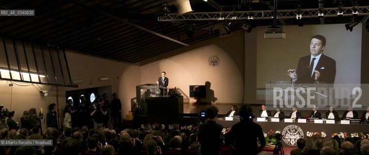 18.02.15, Torino, Politecnico, Matteo Renzi interviene allinaugurazione dellAnno Accademico 2014-15 ©Alberto Ramella/Rosebud2