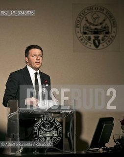 18.02.15, Torino, Politecnico, Matteo Renzi interviene allinaugurazione dellAnno Accademico 2014-15 ©Alberto Ramella/Rosebud2