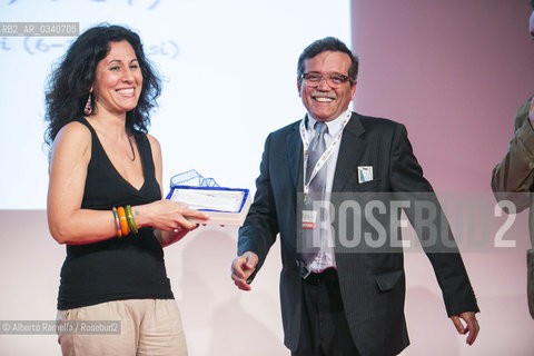 14/05/2015 Torino, Lingotto Fiere. Salone del Libro, premiazione concorso Nati per Leggere. nella foto Eva Rasano ©Alberto Ramella/Rosebud2