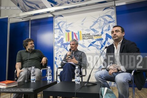 16/05/2015 Torino, Lingotto Fiere. Salone del Libro, nella foto i mestieri del libro: leditoria con Marco Cassini e Luca Ussia ©Alberto Ramella/Rosebud2