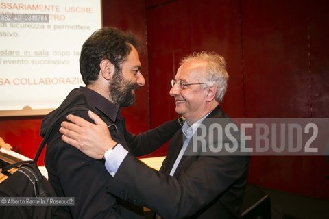 16/05/2015 Torino, Lingotto Fiere. Salone del Libro, nella foto Walter Veltroni e Neri Marchiorè ©Alberto Ramella/Rosebud2