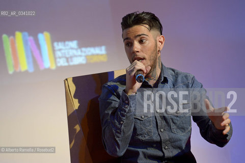 15/05/15, Torino, Lingotto Fiere, Salone del Libro 2015, nella foto: Emis Killa ©Alberto Ramella/Rosebud2