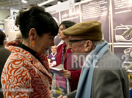 SALONE INTERNAZIONALE DEL LIBRO 2015, venerdi 15.5.15, incontro con boris pahor  con elisabetta sgarbi ©Alberto Ramella/Rosebud2