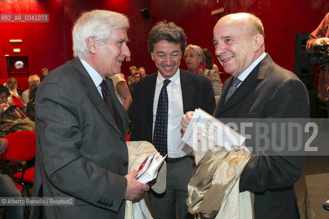 15/05/2015, Torino, Lingotto fiere, salone del libro 2015 - Incontro con Carlo Ossola nella foto Carlo Ossola e Gustavo Zagrebelsky ©Alberto Ramella/Rosebud2