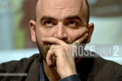 16/05/15, Torino, Lingotto Fiere, Salone del Libro 2015, nella foto: Roberto Saviano ©Alberto Ramella/Rosebud2