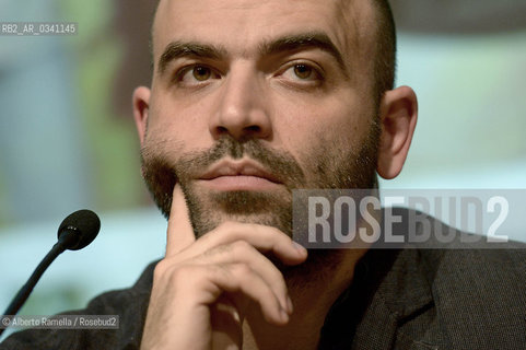 16/05/15, Torino, Lingotto Fiere, Salone del Libro 2015, nella foto: Roberto Saviano ©Alberto Ramella/Rosebud2