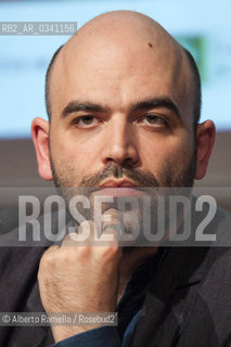 15/05/2015, Torino, Lingotto fiere, salone del libro 2015 - Gunter Wallraff incontra Roberto Saviano ©Alberto Ramella/Rosebud2