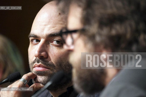 15/05/2015, Torino, Lingotto fiere, salone del libro 2015 - Gunter Wallraff incontra Roberto Saviano ©Alberto Ramella/Rosebud2