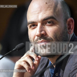 15/05/2015, Torino, Lingotto fiere, salone del libro 2015 - Gunter Wallraff incontra Roberto Saviano ©Alberto Ramella/Rosebud2