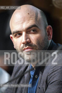 15/05/2015, Torino, Lingotto fiere, salone del libro 2015 - Gunter Wallraff incontra Roberto Saviano ©Alberto Ramella/Rosebud2