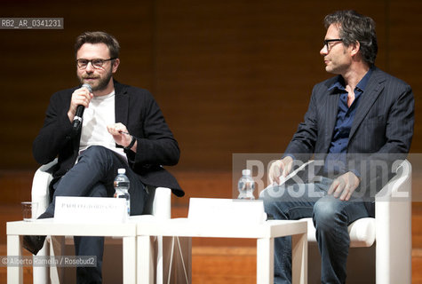 SALONE INTERNAZIONALE DEL LIBRO 2015, domenica, 17.5.15 -  Incontro con Massimo Recalcati qui con Paolo Giordano ©Alberto Ramella/Rosebud2