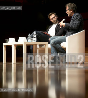 SALONE INTERNAZIONALE DEL LIBRO 2015, domenica, 17.5.15 -  Incontro con Massimo Recalcati qui con Paolo Giordano ©Alberto Ramella/Rosebud2