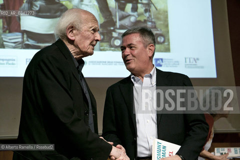 SALONE INTERNAZIONALE DEL LIBRO 2015, sabato, 16.5.15 incontro con ZYGMUNT BAUMAN - CON EZIO MAURO ©Alberto Ramella/Rosebud2