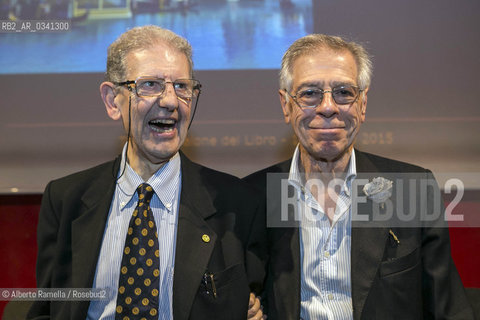 17/05/2015, Torino, Lingotto fiere, salone del libro 2015 - Salvatore Settis e Ernesto Ferrero ©Alberto Ramella/Rosebud2