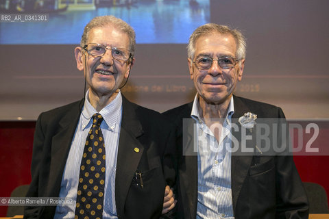 17/05/2015, Torino, Lingotto fiere, salone del libro 2015 - Salvatore Settis e Ernesto Ferrero ©Alberto Ramella/Rosebud2