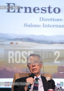 SALONE INTERNAZIONALE DEL LIBRO 2015, lunedi.  18.5.15 conferenza stampa finale - ernesto Ferrero ©Alberto Ramella/Rosebud2