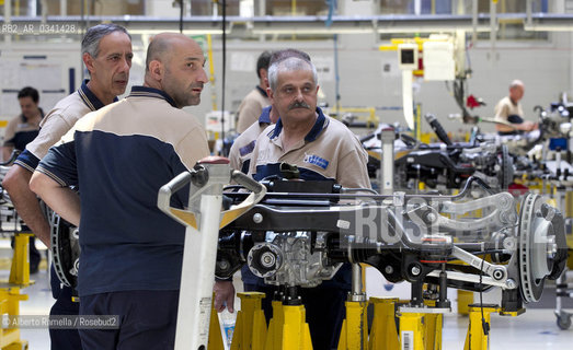 30.06.14, Grugliasco (To), Stabilimento Maserati, Ass Annuale Confindustria Torino - nella foto: Catena di montaggio Maserati ©Alberto Ramella/Rosebud2