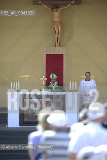 Filippo Alfero, 21.06.15, Torino, Papa Francesco celebra la messa in Piazza Vittorio, nella foto: Papa Francesco celebra la messa in Piazza Vittorio ©Alberto Ramella/Rosebud2