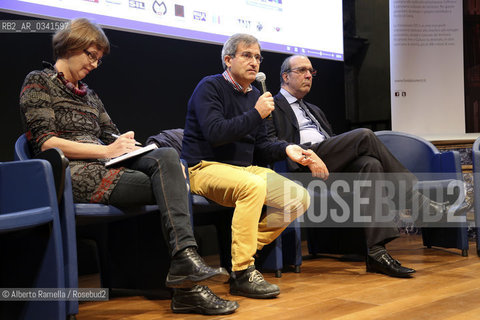 10.10.15, Torino, Portici di Carta 2015, evento torino che legge, Antonella Biscetti, Rocco Pinto, Maurizio Braccialarghe ©Alberto Ramella/Rosebud2