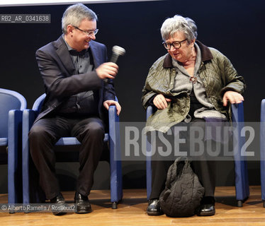 10.10.15, Torino, Portici di Carta 2015, Evento presentazione libro Alessandro Barbero con Margherita Oggero ©Alberto Ramella/Rosebud2