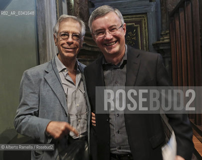 10.10.15, Torino, Portici di Carta 2015, ERnesto Ferrero, Alessandro Barbero ©Alberto Ramella/Rosebud2