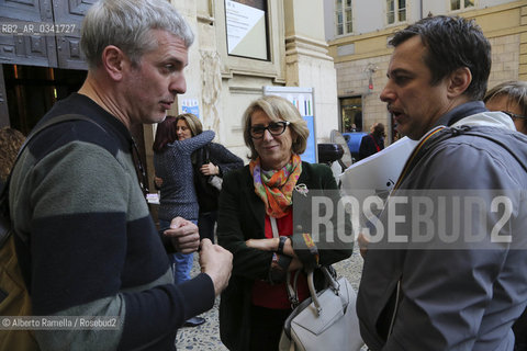 10.10.15, Torino, Portici di Carta 2015, Giovanna Milella, Giuseppe Culicchia, Nicola Gallino ©Alberto Ramella/Rosebud2