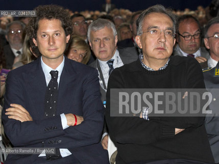 30.06.14, Grugliasco (To), Stabilimento Maserati, Ass Annuale Confindustria Torino - nella foto: John P.Elkann, Sergio Marchionne ©Alberto Ramella/Rosebud2