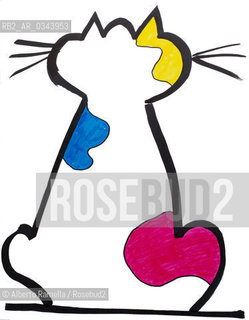 cartoons art work illustration - cat ©Alberto Ramella/Rosebud2