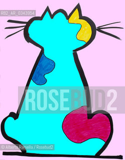 cartoons art work illustration - cat ©Alberto Ramella/Rosebud2