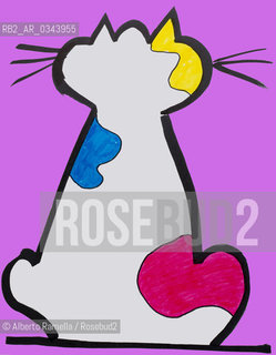 cartoons art work illustration - cat ©Alberto Ramella/Rosebud2