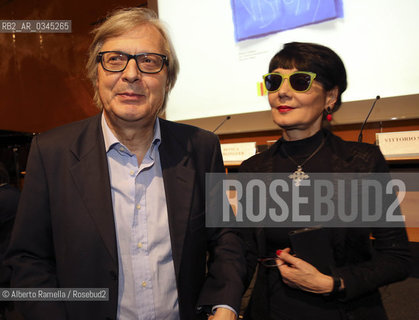 15.5.16, Torino, Lingotto Fiere, Salone del Libro 2016 - nella foto: evento LA COSTITUZIONE E LA BELLEZZA - ELISABETTA E VITTORIO SGARBI ©Alberto Ramella/Rosebud2